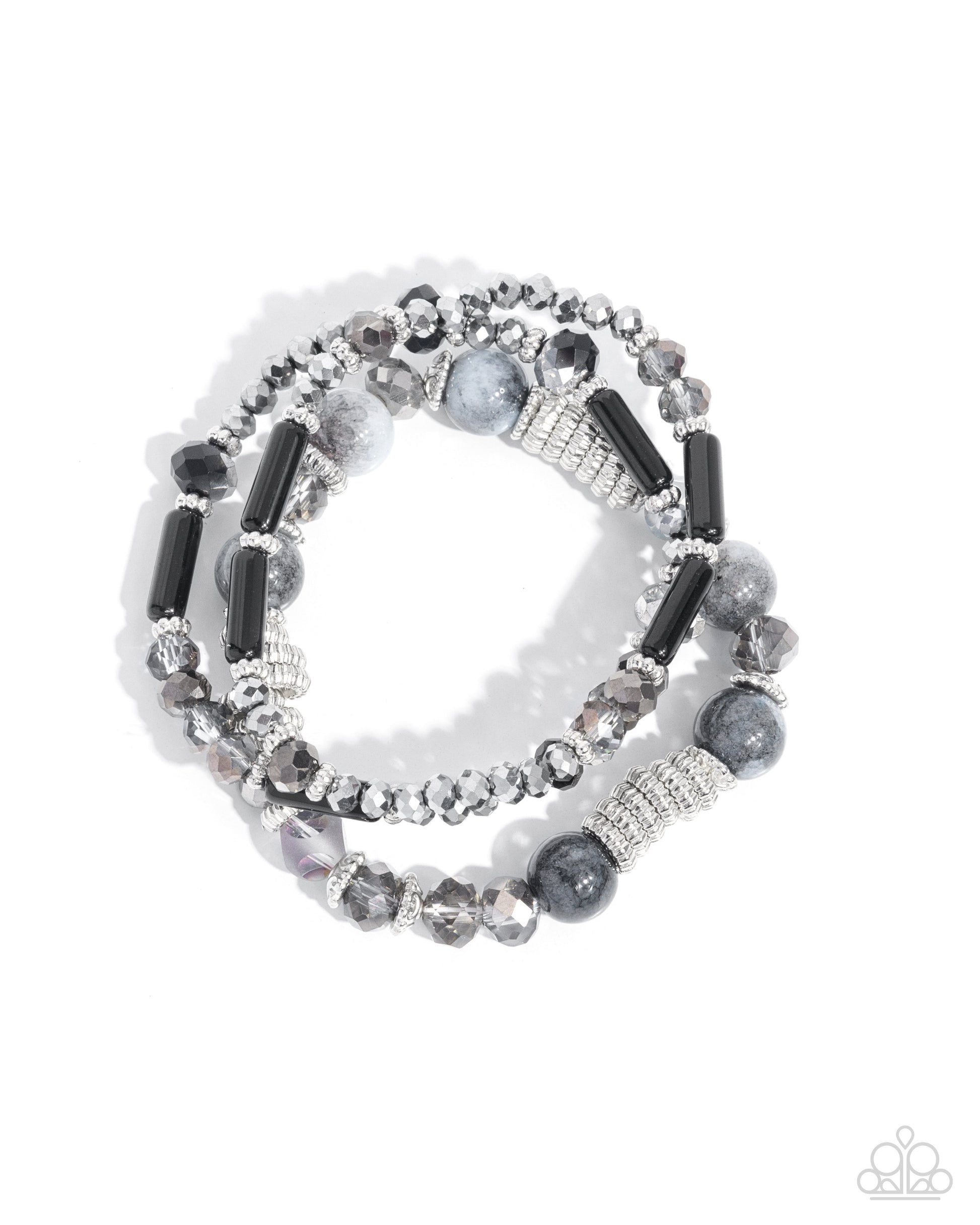 Colorful Conversation - Black Bracelet