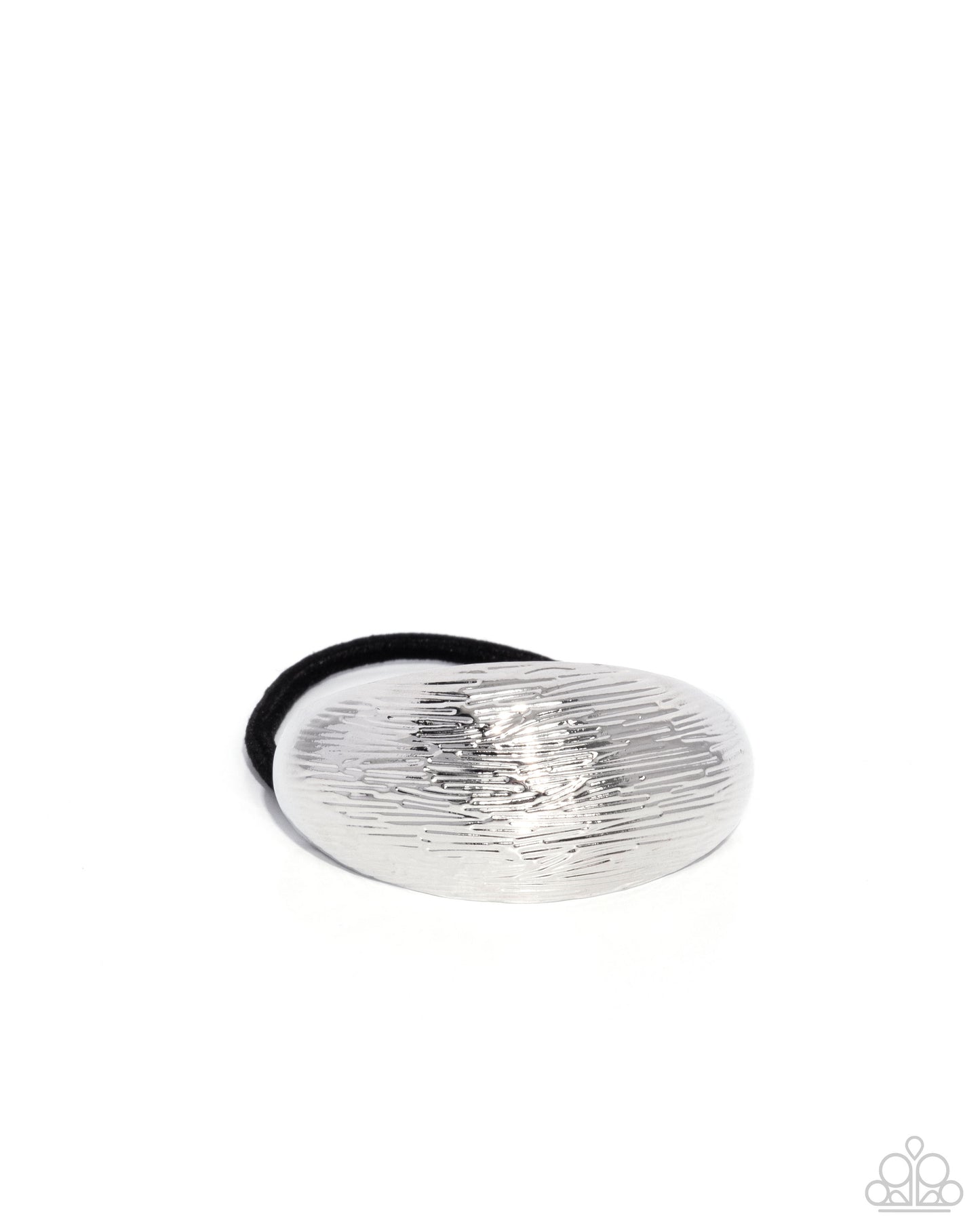 Iconic Indentation - Silver Hair Tie