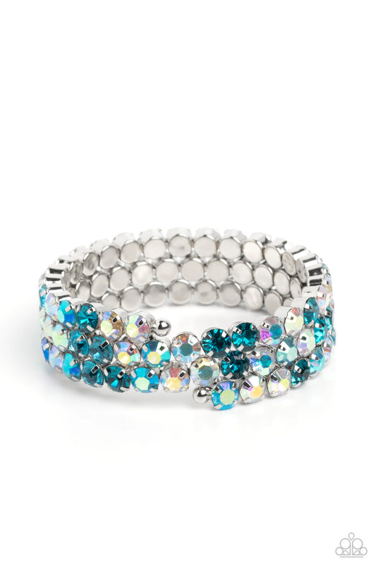 Iridescent Incantation Blue Bracelet 