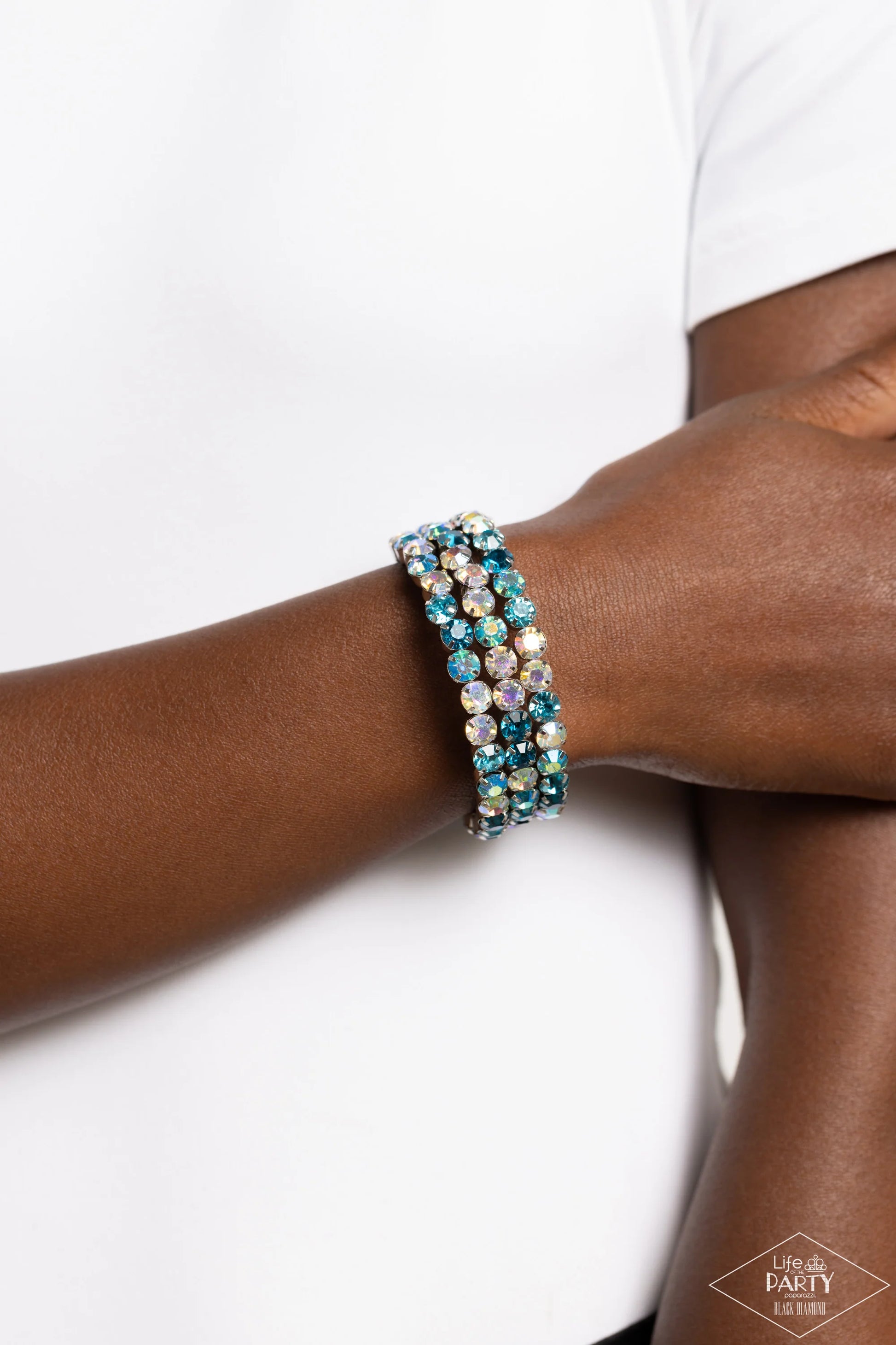 Iridescent Incantation Blue Bracelet 
