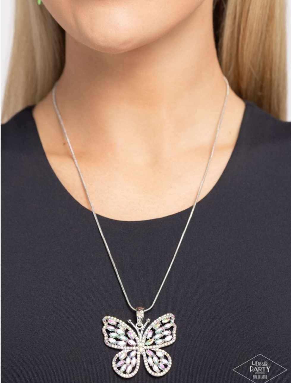 Fame and FLUTTER Multi Necklace - Pink Diamond