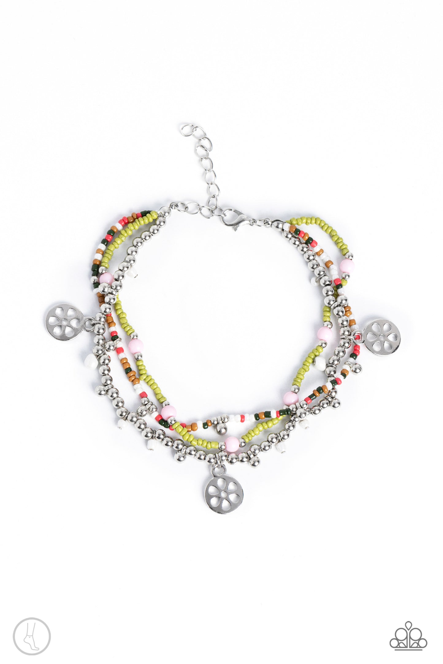 Surfing Safari - Green Anklet