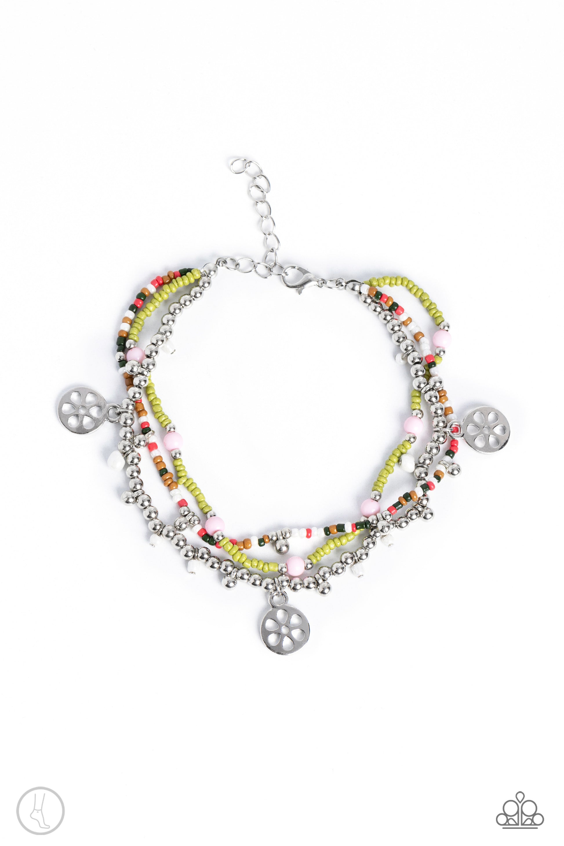 Surfing Safari - Green Anklet
