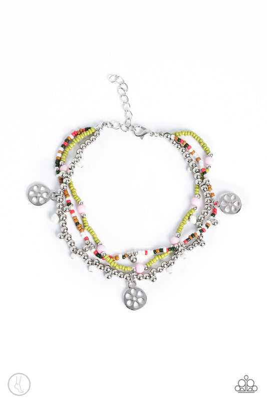 Surfing Safari - Green Anklet