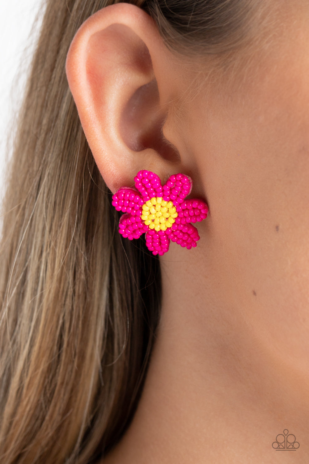 Sensational Seeds - Pink - Post Earrings