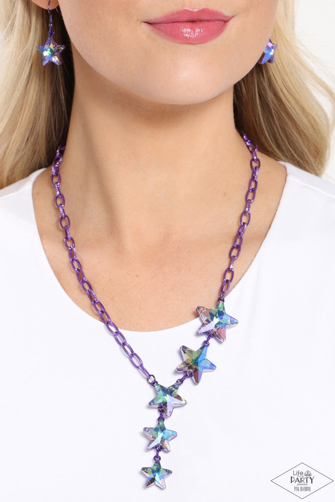 Star-Crossed Sparkle Purple Necklace - Pink Diamond Encore