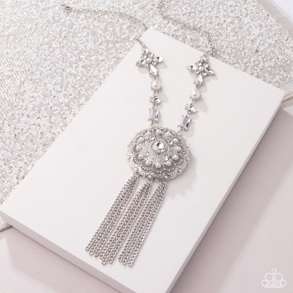 Virtuous Venture - White Necklace
