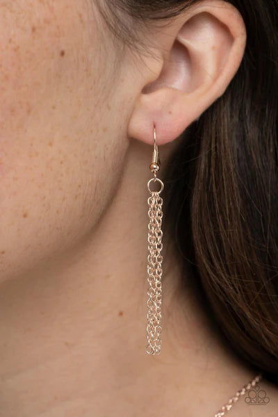 Marrakesh Mystery - Rose Gold Paparazzi Necklace