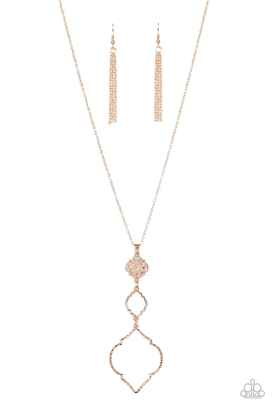 Marrakesh Mystery - Rose Gold Paparazzi Necklace