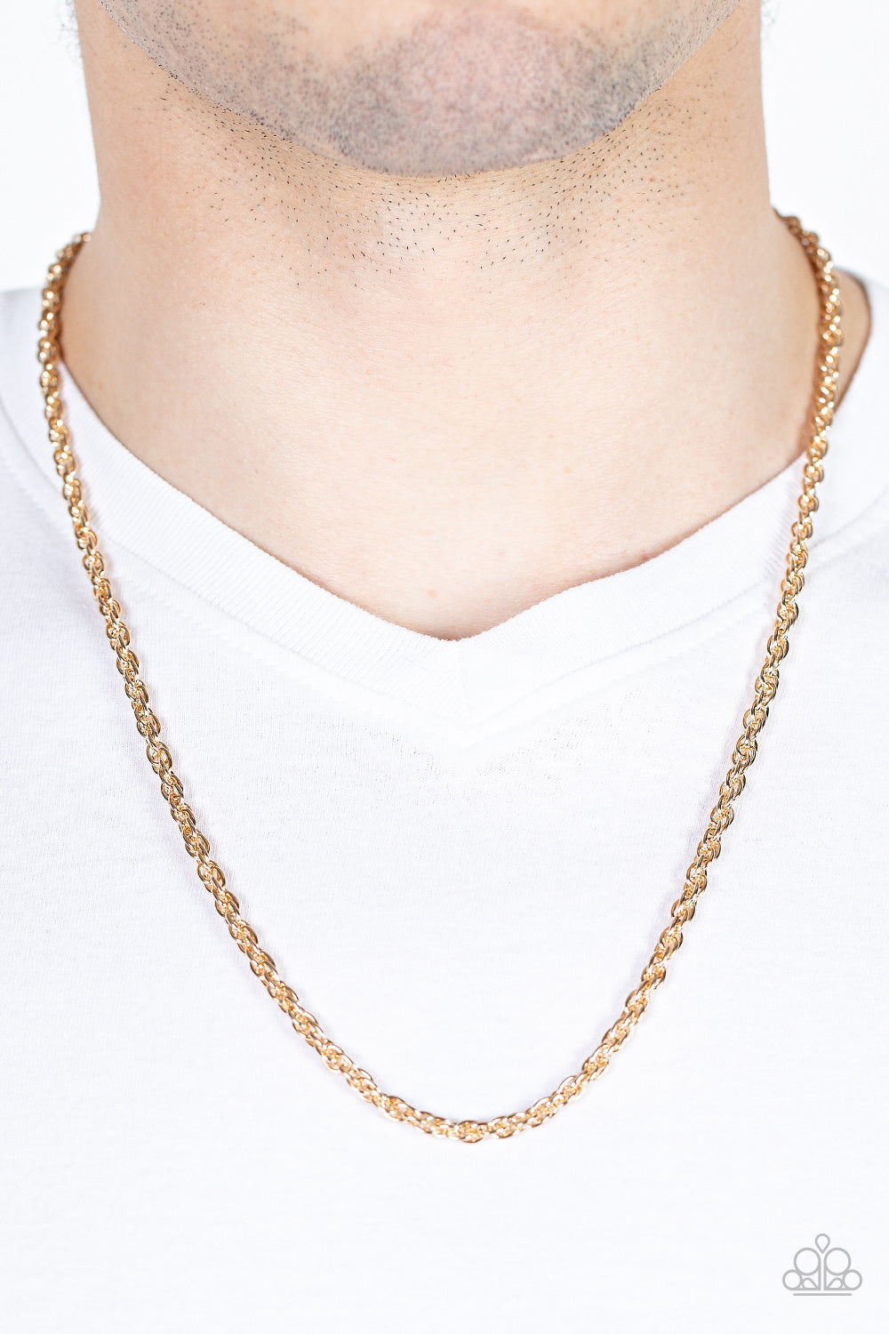 Industrial Interval - Gold Necklace