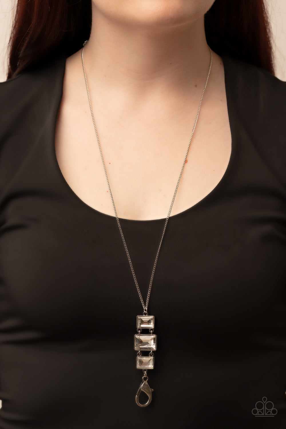 Uptown Totem - White - lanyard