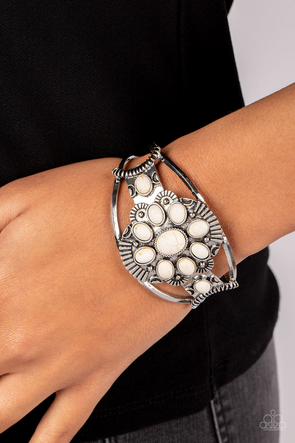 Wistfully Western - White Bracelet