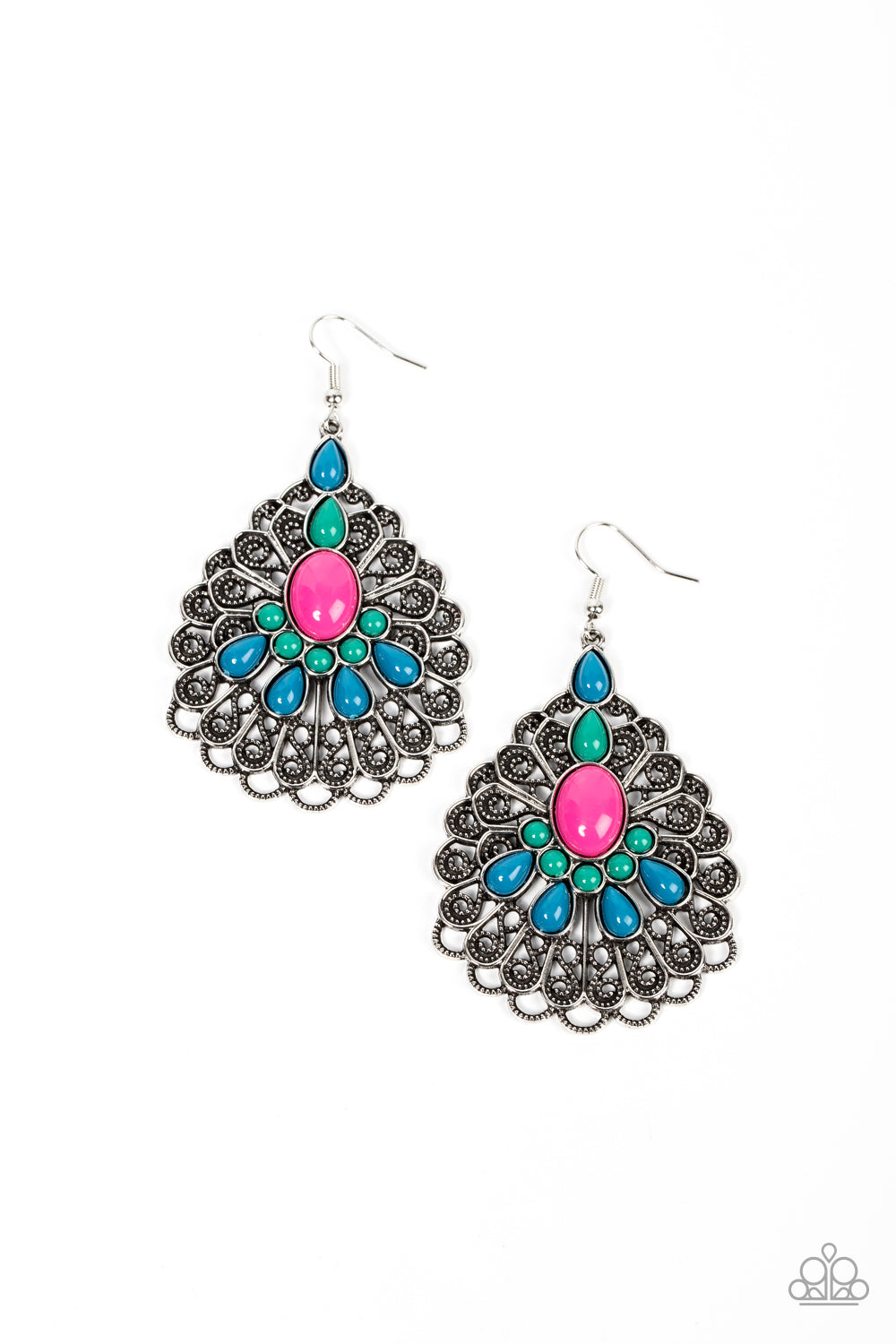Peacock Prance - Multi Earrings