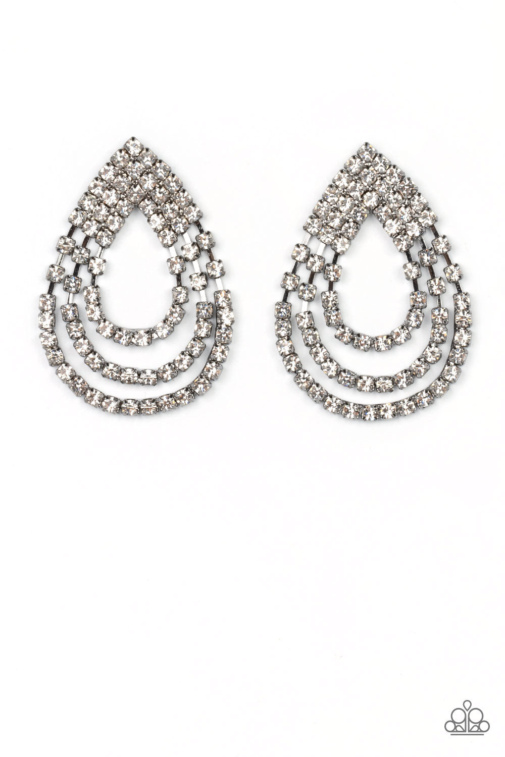 Take a POWER Stance - Black Earrings
