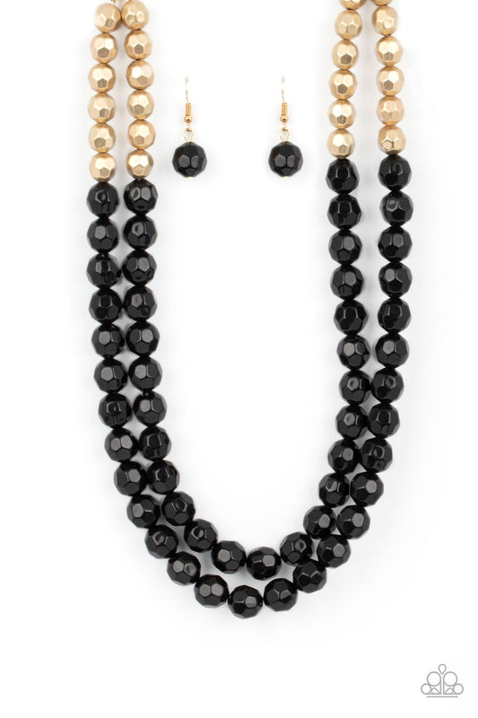 Greco Getaway - Black Necklace