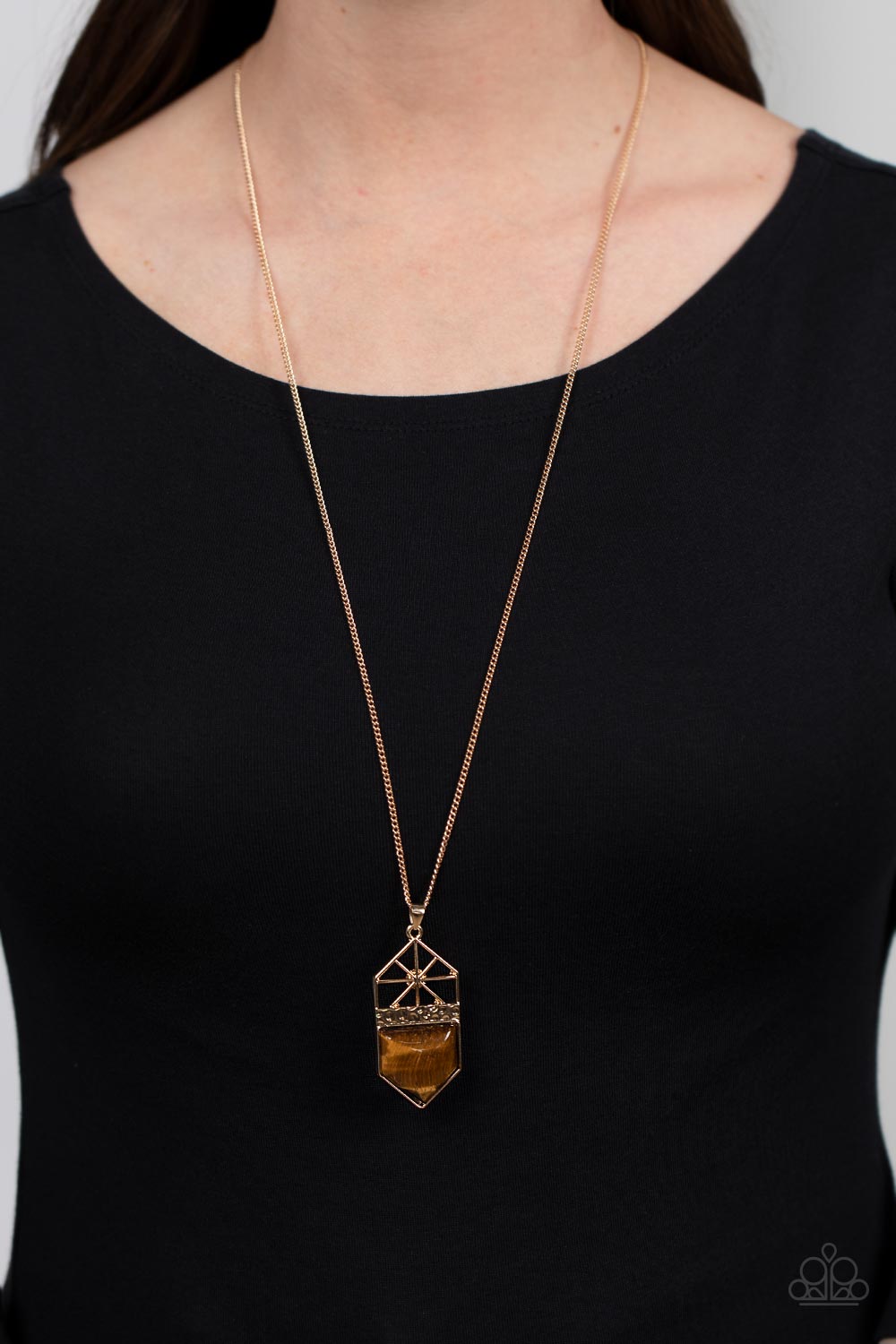Trailblazing Talisman - Brown Necklace