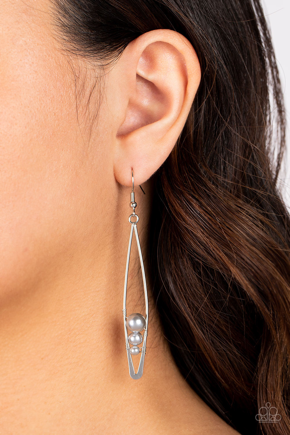 Atlantic Allure - Silver Earrings