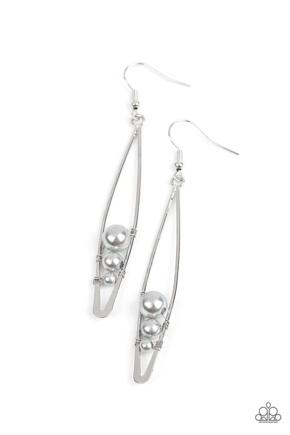 Atlantic Allure - Silver Earrings