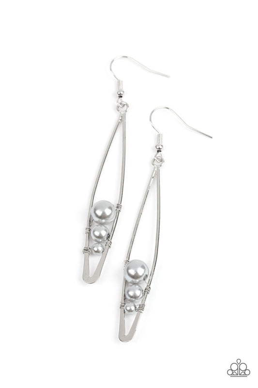 Atlantic Allure - Silver Earrings