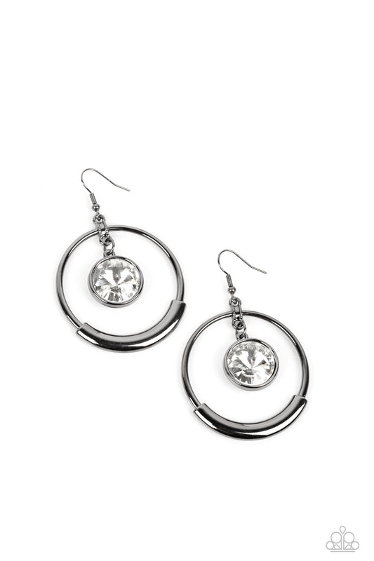 Urban Echo - Black Earrings