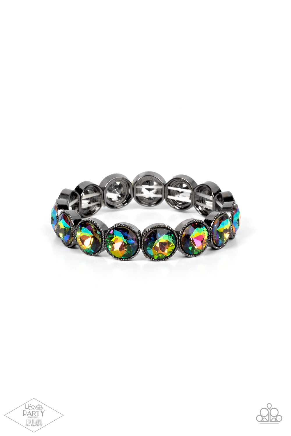 Number One Knockout-Multi Oil Spill Bracelet - Multi Bracelet