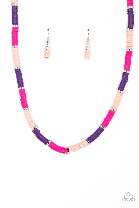 Paparazzi - Rainbow Road - Pink - Necklace