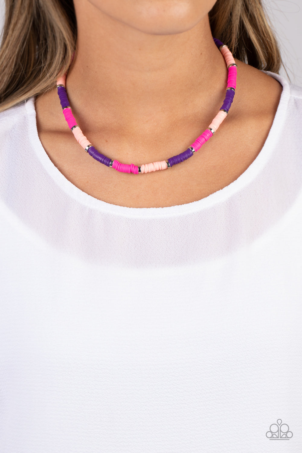 Paparazzi - Rainbow Road - Pink - Necklace