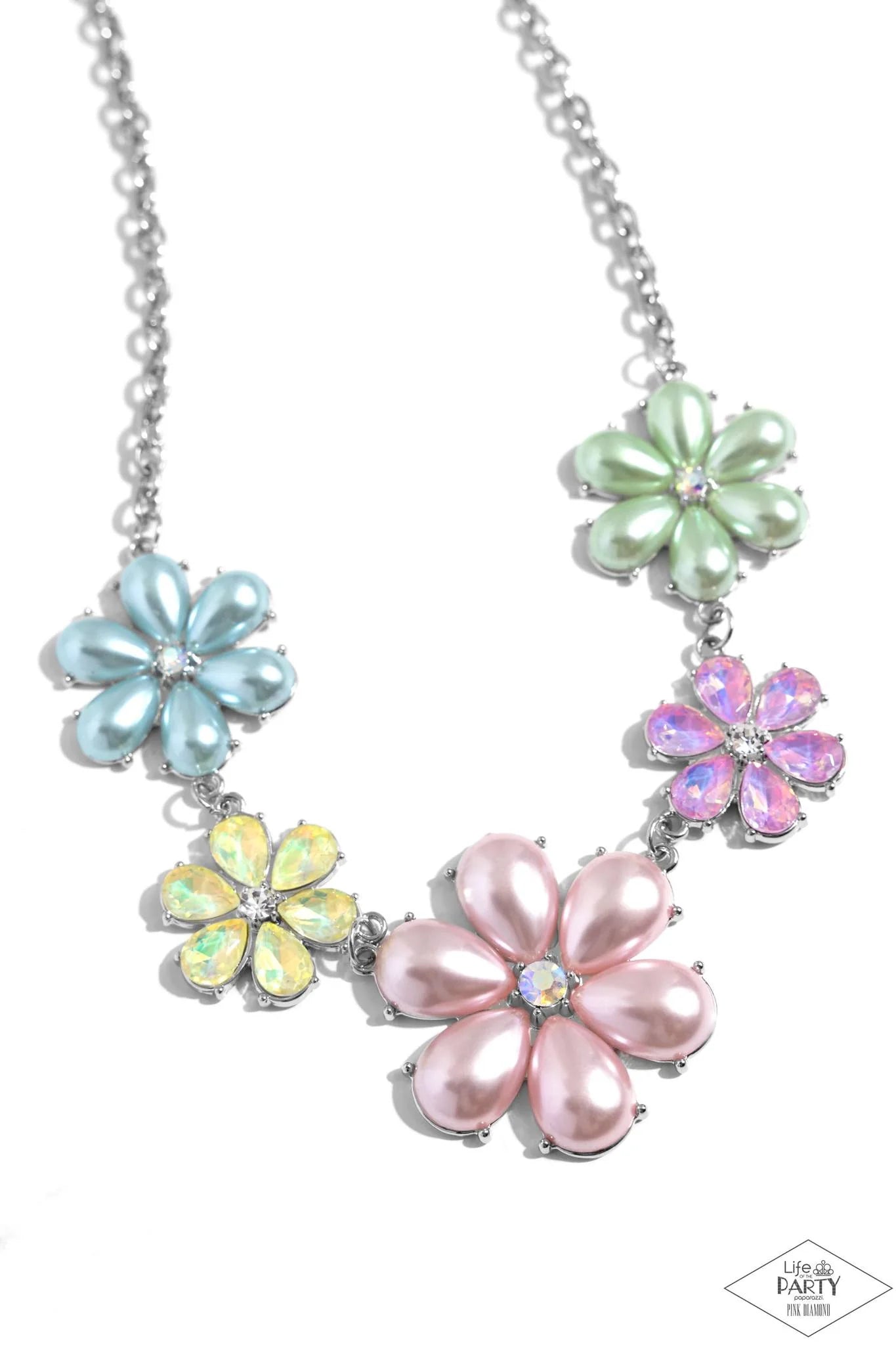 Fiercely Flowering - Multi Necklace - Pink Diamond Exclusive