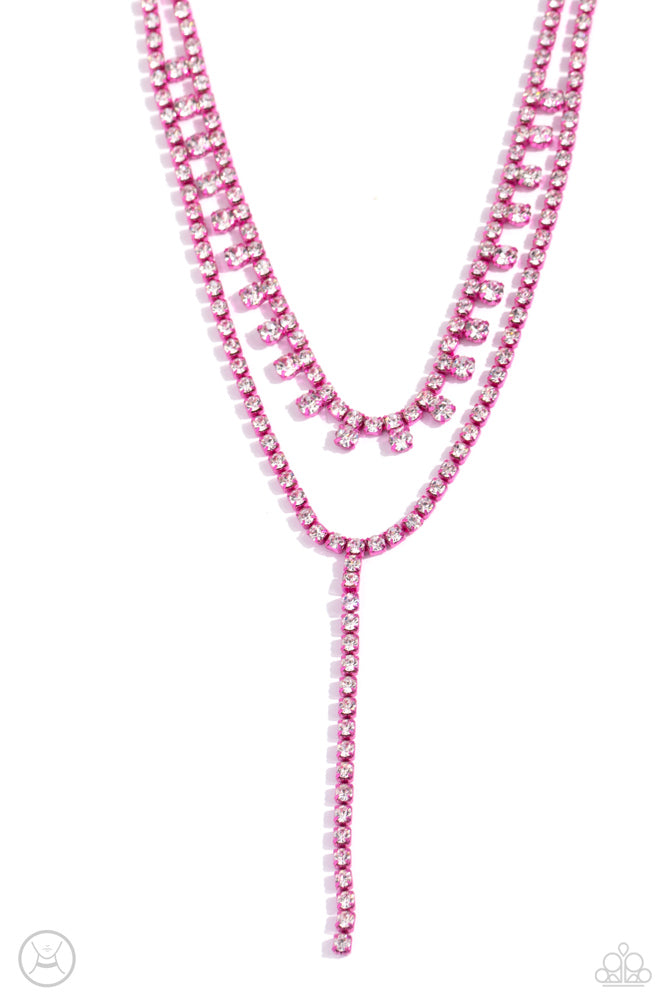 Champagne Night - Pink Necklace