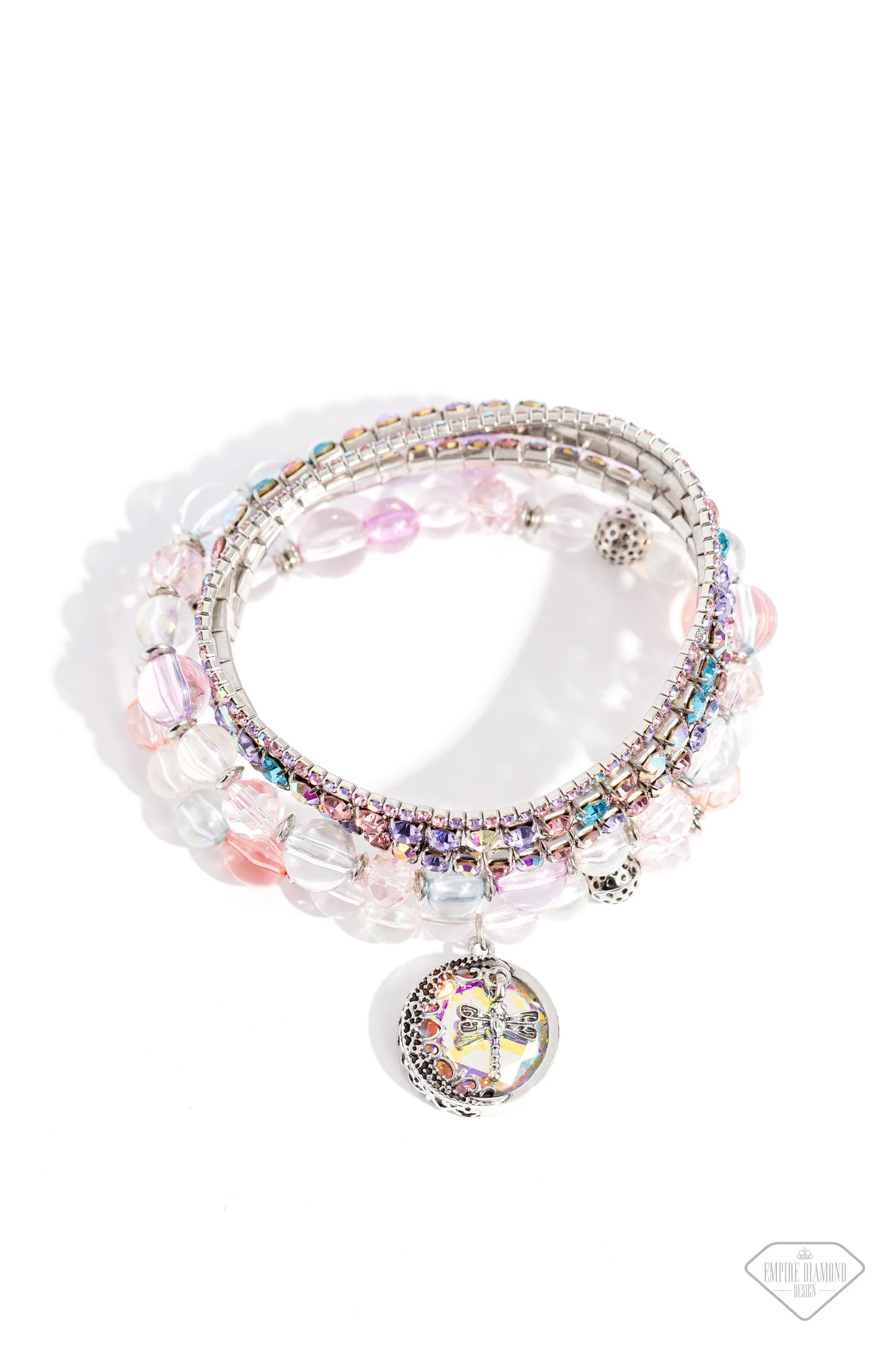 Dream on Dragonfly - Multi Bracelet - Pink Diamond Exclusive Bracelet