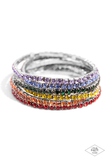 Rock Candy Range Multi Rainbow Bracelet - Life of the Party Pink Diamond Exclusive