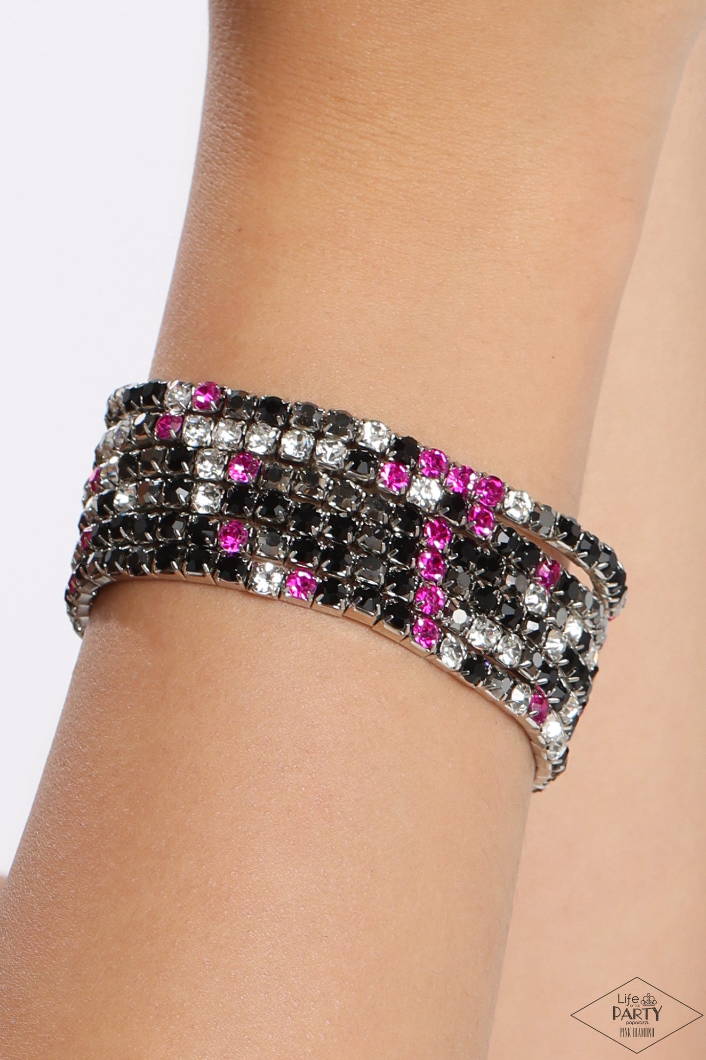 Rock Candy Range - Multi Bracelet - Pink Diamond Encore