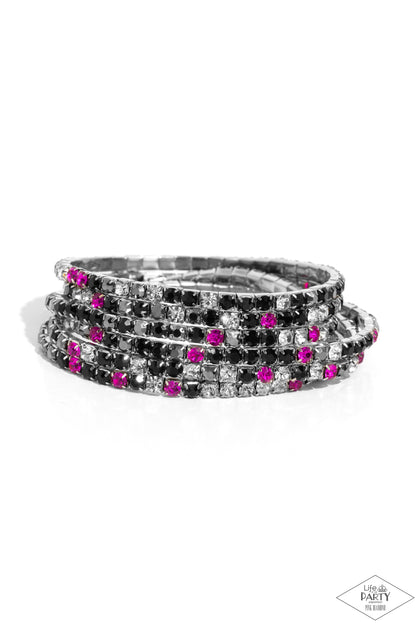 Rock Candy Range - Multi Bracelet - Pink Diamond Encore