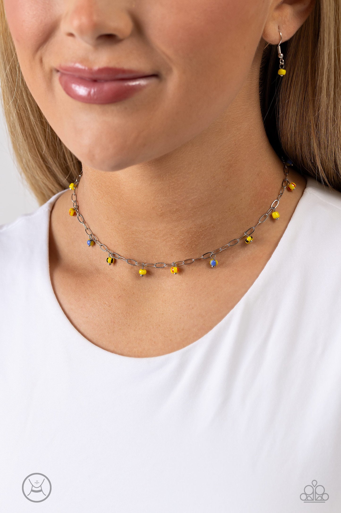 Beach Ball Bliss Yellow Necklace