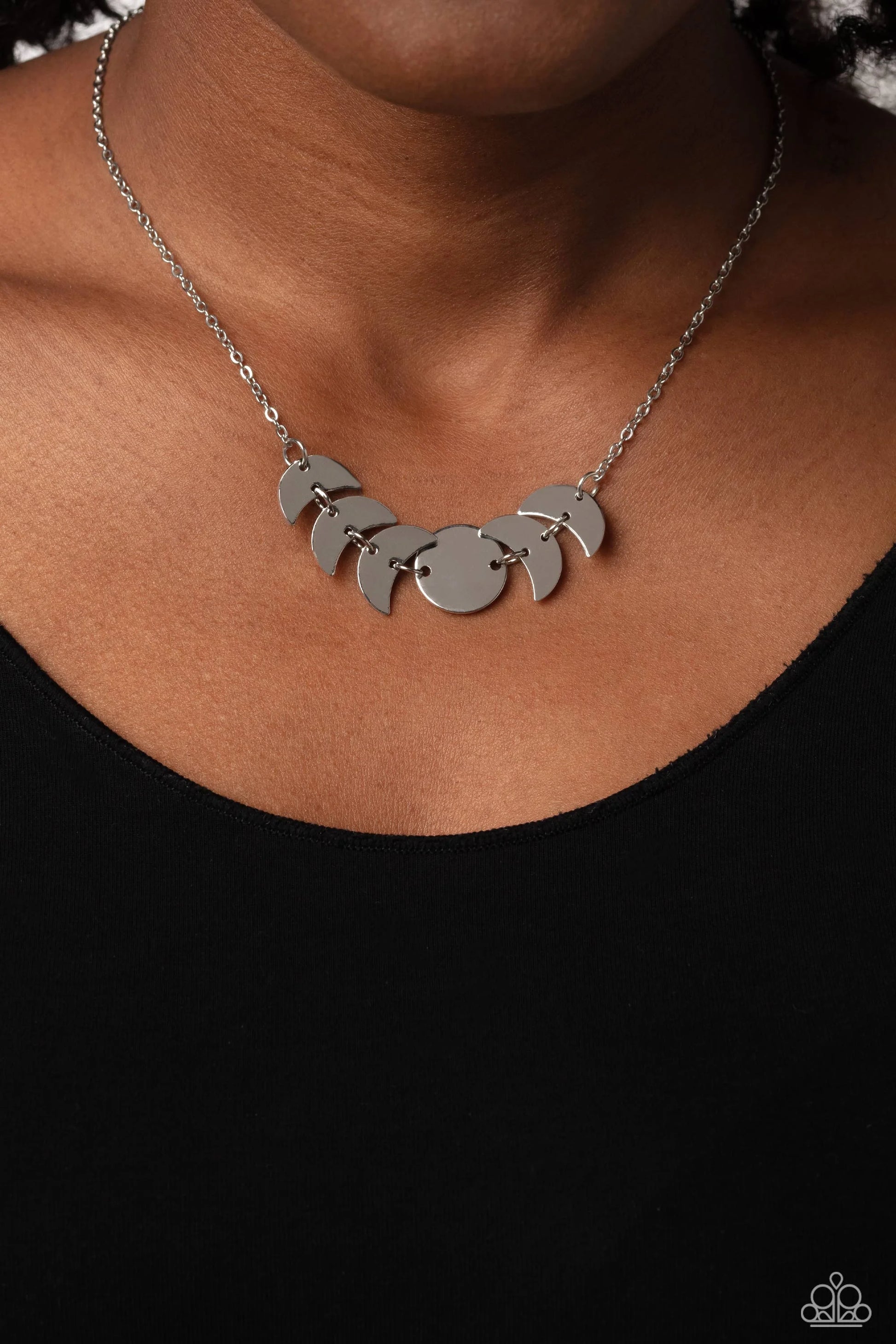 Lunar Has It - Silver Necklace