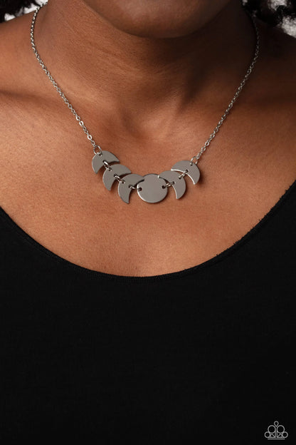 Lunar Has It - Silver Necklace