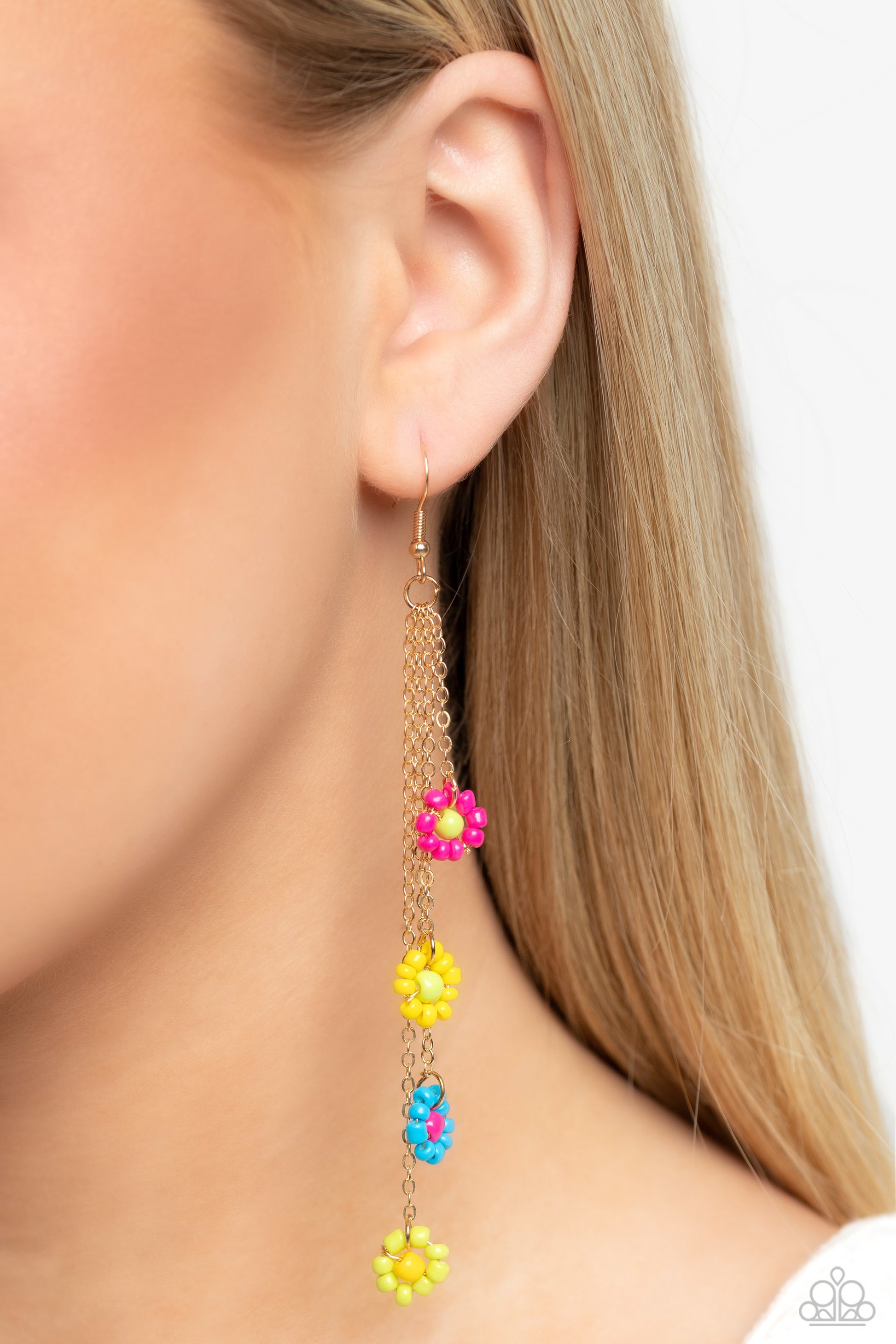 Color Me Whimsical - Multi Gold Earring