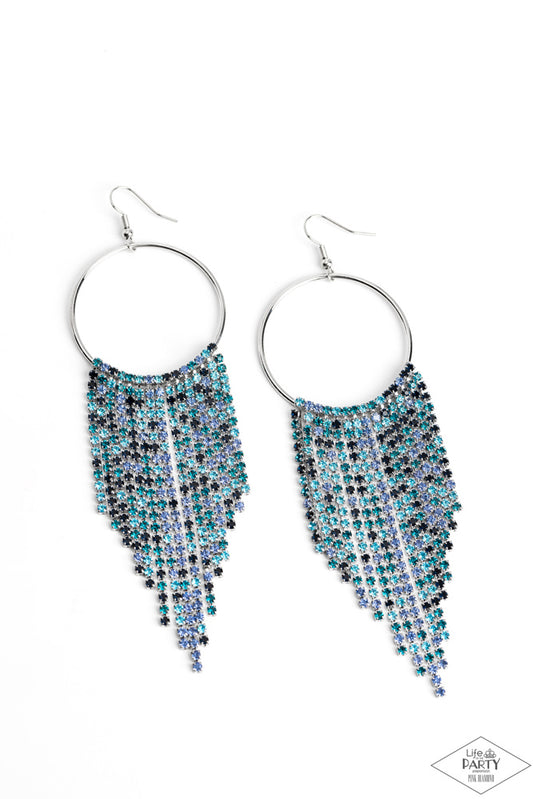 Streamlined Shimmer - Blue Earring