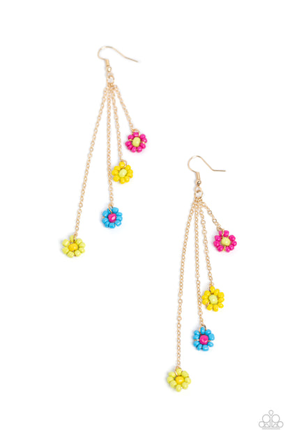 Color Me Whimsical - Multi Gold Earring