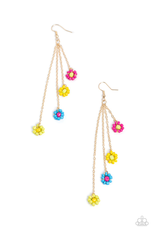 Color Me Whimsical - Multi Gold Earring