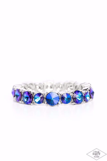 Born To Bedazzle Blue Bracelet