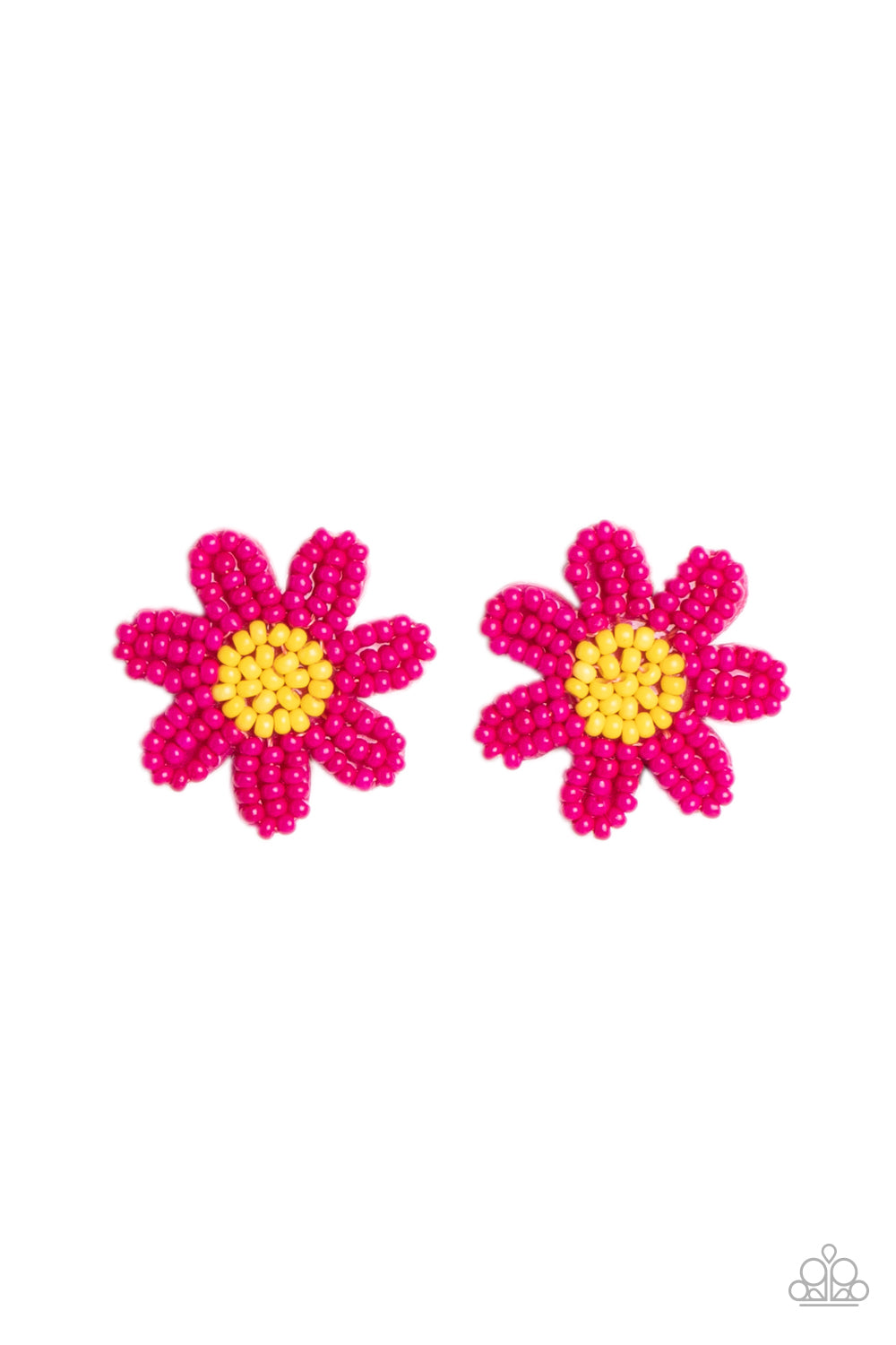 Sensational Seeds - Pink - Post Earrings