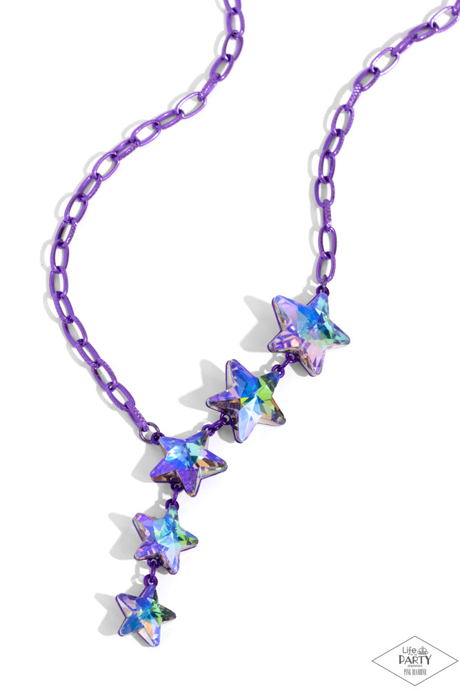 Star-Crossed Sparkle Purple Necklace - Pink Diamond Encore