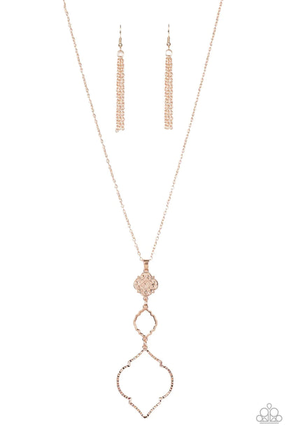 Marrakesh Mystery - Rose Gold Paparazzi Necklace