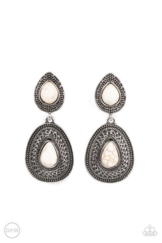 Country Soul - White Earrings
