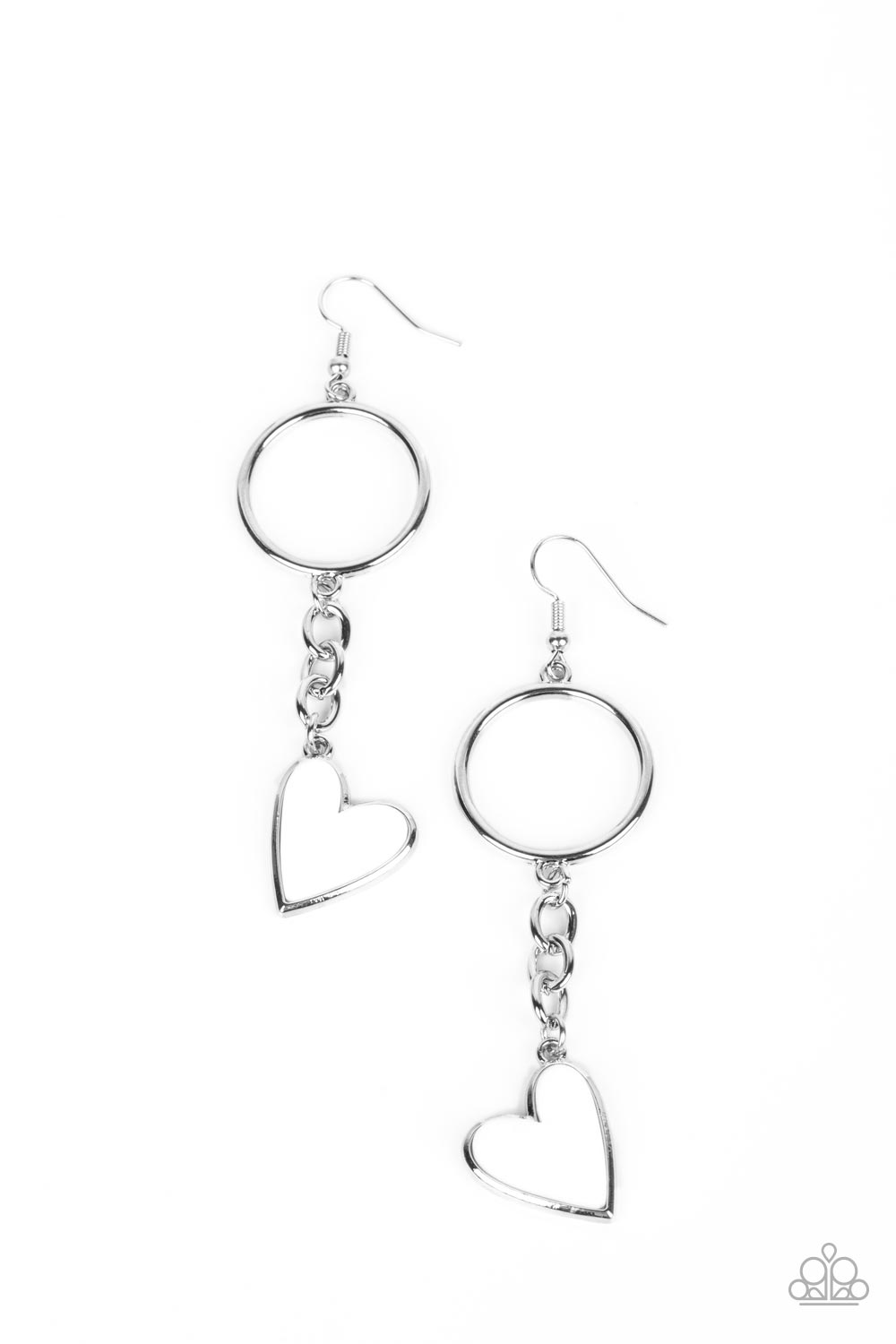 Don’t Miss a HEARTBEAT - White Earrings