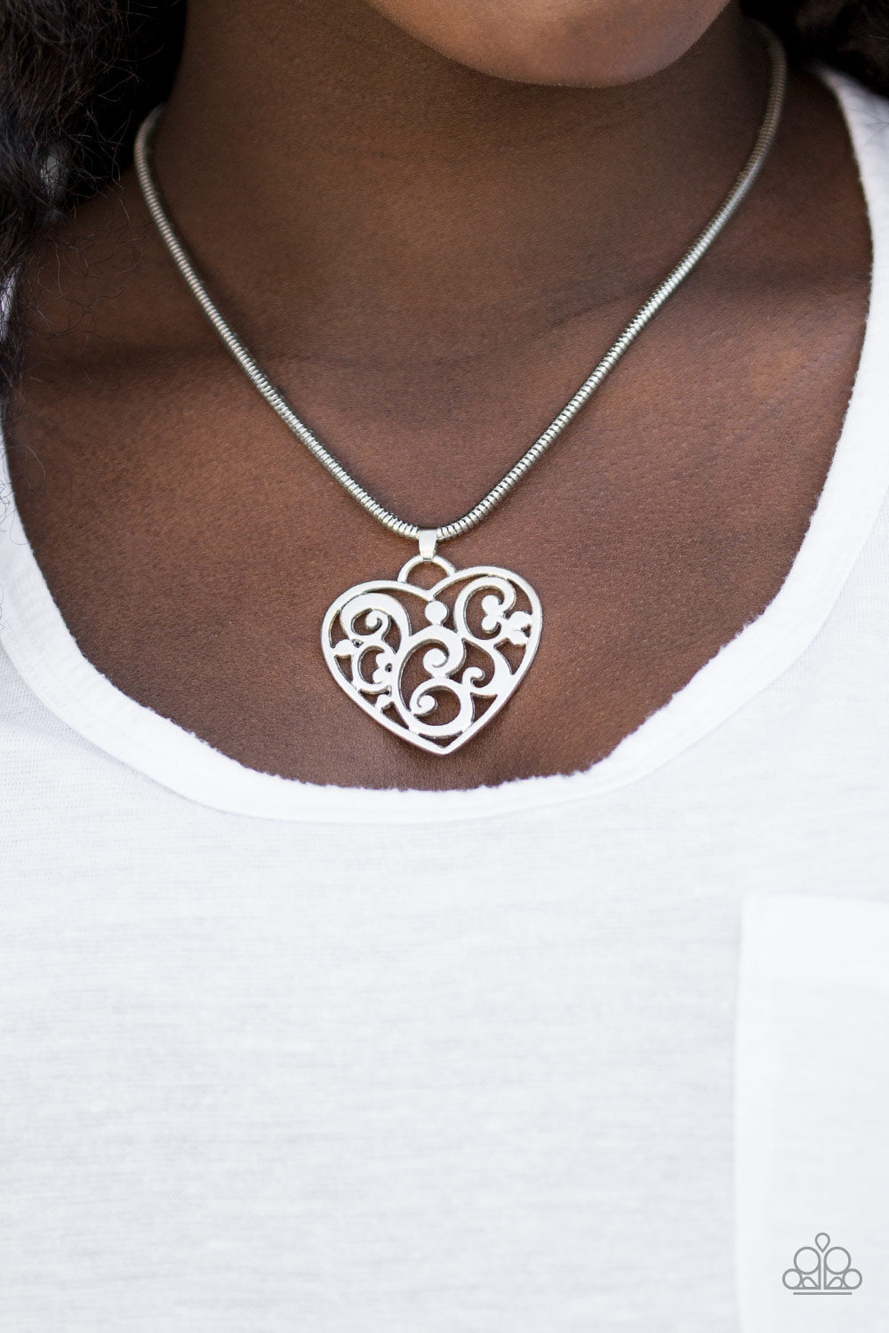 FILIGREE Your Heart With Love - Silver - Necklace