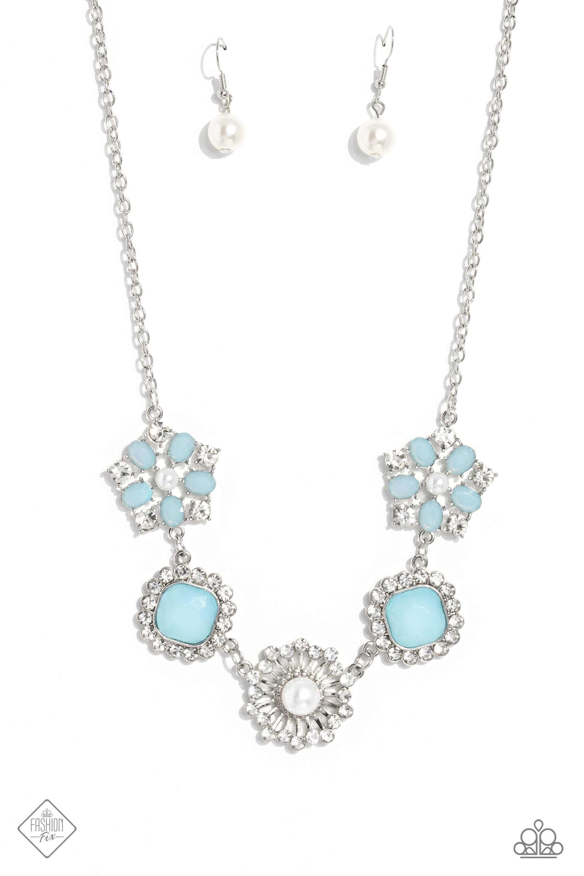 Flower Crown - Blue ♥ Necklace