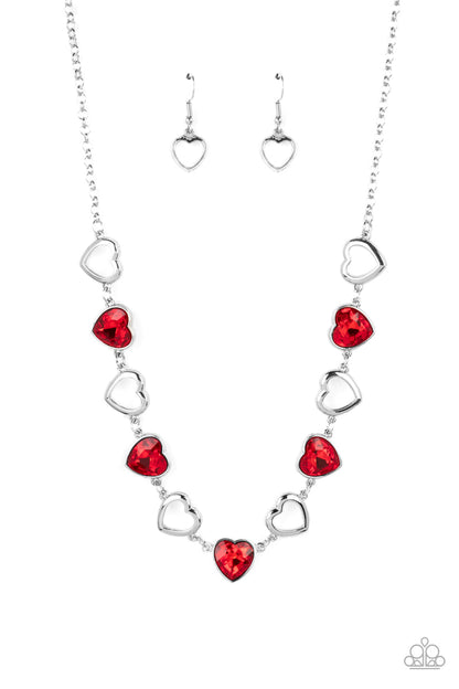 Contemporary Cupid Red Necklace