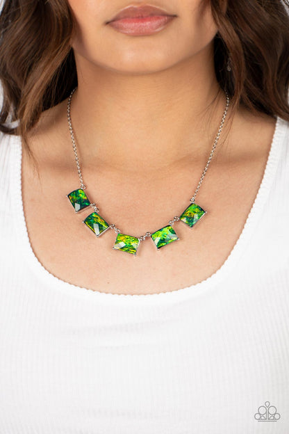 Opalescent Oblivion - Green Necklace